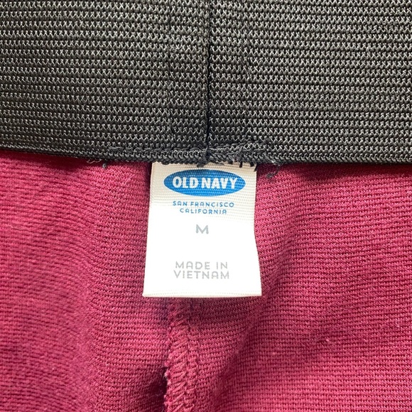 Old Navy Cranberry Red Pencil Skirt Elastic Waist Business Casual Women’s Medium - Picture 3 of 8